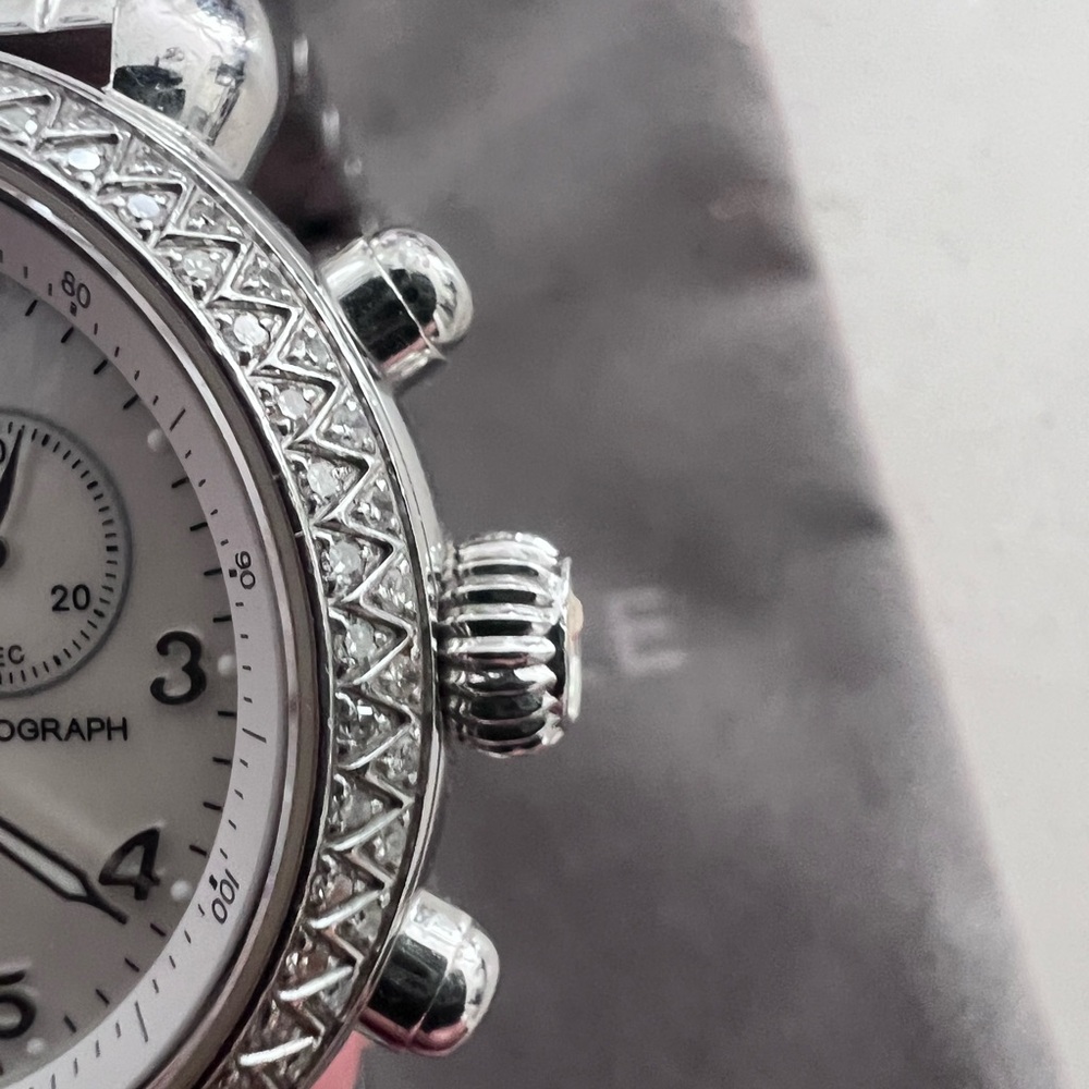 Women’s Diamond Michele Watch with two tone band - Picture 8 of 16